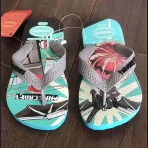 Havaianas Minecraft Thong Flip Flops Size 11/12 - unisex